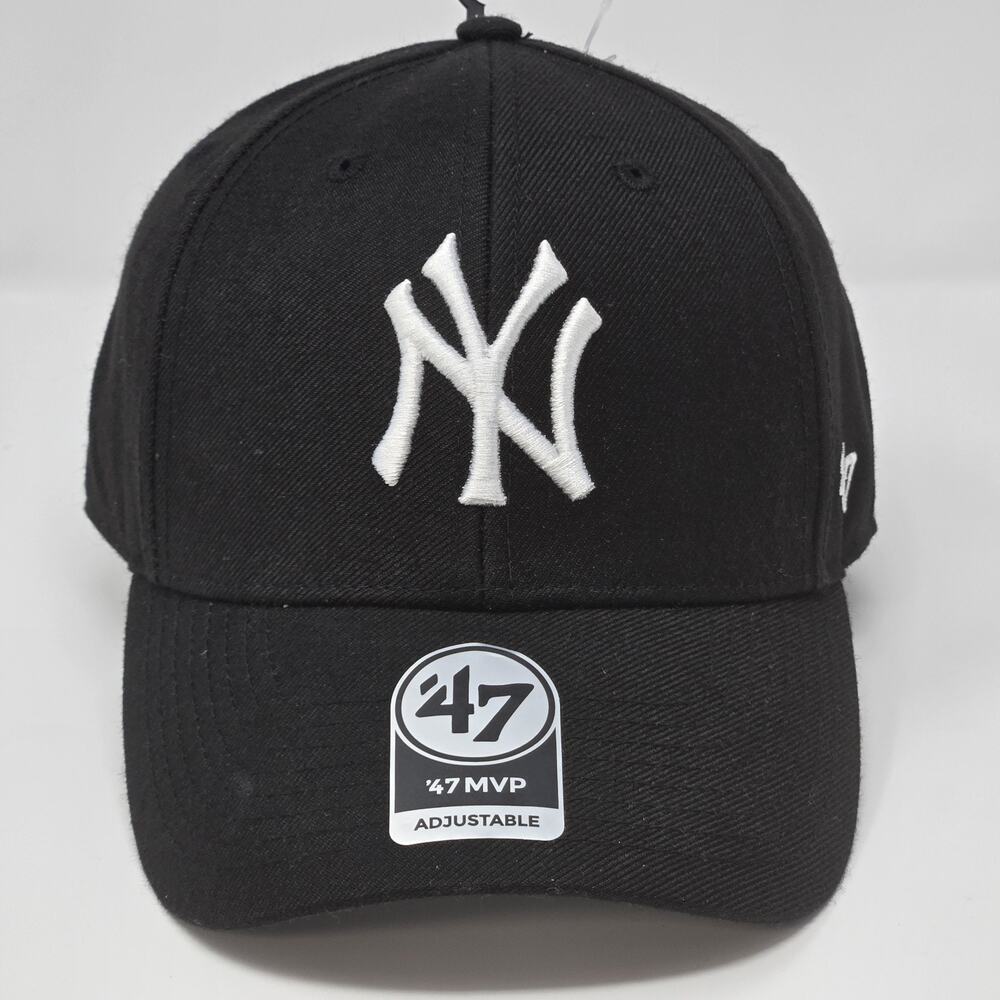 New York Yankees ’47 Brand MVP Adjustable Hat Black MLB Baseball Cap